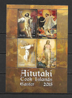 Aitutaki 2015 Art - Paintings - Easter MS MNH - Aitutaki