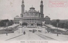 PARIS, LE TROCADERO VU DU PONT D IENA, ATTELAGES, PERSONNAGES  REF 16272 - Other Monuments