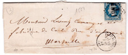 1808  CAD T 16 De FORCALQUIER G C 1551  Envoyée à MARSEILLE - Other & Unclassified