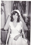 Old Real Original Photo - Wedding Sexy Bride Posing - Ca. 13x9 Cm - Anonymous Persons