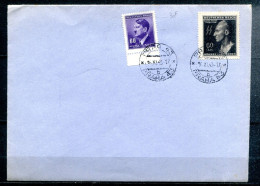 BOHEME ET MORAVIE - 16.XI.43 - Y&T 81 Et 110 (Mi 93 U. 131) Sur Enveloppe Non Circulée) - Cartas & Documentos