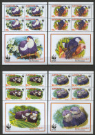 Aitutaki 2002 Birds - Parrots WWF Sheets Of 4 Sets MNH - Aitutaki