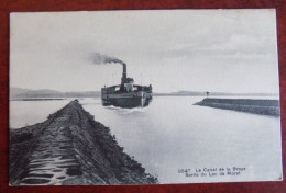 Cpa Le Canal De La Broye - Sortie Du Lac De Morat - Murten