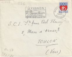 FLAMME  PERMANENTE  / N° 1354 B  AVIGNON    VAUCLUSE - Mechanical Postmarks (Advertisement)