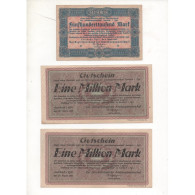 NOTGELD - AUERBACH - 3 Different Notes 500.000 & 1.000.000 Mark - 1923 (A077) - Lokale Ausgaben