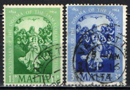 MALTA - 1954 -- CENTENARIO DEL DOGMA DELLA IMMACOLATA CONCEZIONE - USATI - Malte (...-1964)