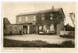 AK/CP  Borgsum  Gasthaus Johannsen  Föhr    Gel/circ.    1927    Erhaltung/Cond. 2    Nr.1777 - Föhr