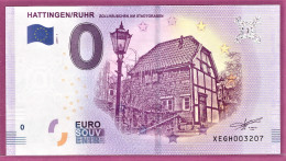 0-Euro XEGH 2019-1 HATTINGEN / RUHR - ZOLLHÄUSCHEN AM STADTGRABEN - Private Proofs / Unofficial