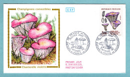 FDC France 1987 - Nature De France - Champignons - Chanterelle Violette (Gomphus Clavatus) YT 2489 - Paris - 1980-1989