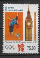 SRI LANKA  N° 1856   * *  ( Cote 4e )  Jo 2012  Badminton - Badminton