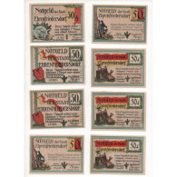 NOTGELD - EHRENFRIEDERSDORF - 14 Different Notes - 50 Pfennig & 1 Mark (E012) - Lokale Ausgaben