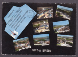 Vente Immediate PORT A BINSON Marne Multivues Telegramme Vue Aerienne - Autres & Non Classés