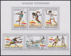 Olympische Spelen  1992 , Centraal Afrika - Zegels Tesamen In Blok Postfris - Verano 1992: Barcelona