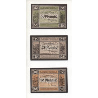 NOTGELD - EPPELBORN - 3 Different Notes 10 & 25 & 50 Pfennig (E044) - [11] Local Banknote Issues