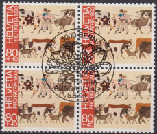 1993 Schweiz Pro Patria, Volkskunst, Poya Alpaufzug ⵙ Zum:CH B241, Mi:CH 1504, Yt:CH 1432 - Used Stamps