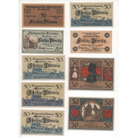 NOTGELD - ETTENHEIM - 13 Different Notes 50 Pfennig (E077) - [11] Emissions Locales