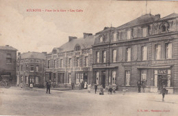 Aulnoye - Place De La Gare - Les Cafés - Aulnoye