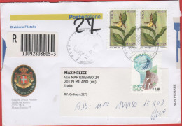 ITALIA - Storia Postale Repubblica - 2000 - 2,48 Coppa Del Mondo Di Sci + 2x 0,23 Flora E Fauna, Orchidea - Raccomandata - 1991-00: Marcofilie