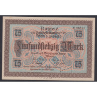 NOTGELD - Memel 75 Mark 22 Février 1922, French Administration-Post WWI, Lartdesgents.fr - [11] Local Banknote Issues
