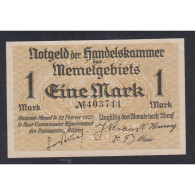 NOTGELD - Memel 1 Mark 22 Février 1922, French Administration-Post WWI, Lartdesgents.fr - [11] Local Banknote Issues