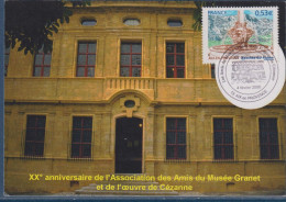 Amis Du Musée Granet Et Oeuvre De Cézanne Aix En Provence 4.2.06 La Fontaine Des 4 Dauphins N°3777 - Commemorative Postmarks