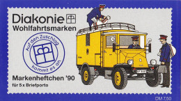 BERLIN DW-MH 12b, Mit 5x 878, Postfrisch **, Privates Markenheftchen Des Diakonischen Werkes 1990, Wohlfahrt - Markenheftchen