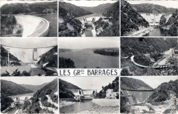 CPSM 19 LES GRANDS BARRAGES Mulit-vues : Bort Les Orgues, Chastang, Aigle, Marèges... - Andere & Zonder Classificatie