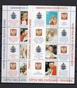 VATICANO 2004 MINIFOGLI  CONGIUNTA CON POLONIA / EUROPA MNH** MINISHEET - Ongebruikt