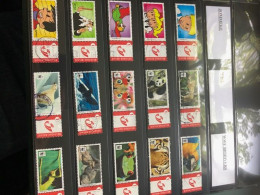 Belgie Duostamps Jommeke WWF Animals 15x Gestempeld Gepersonaliseerde Zegels (staat Zie Scan) - Usati