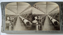 Photographie Stéréoscopique  Usine Textile à Orizaba, Mexique - 1900 Keystone - TBE - Stereo-Photographie
