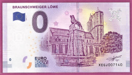 0-Euro XEGJ 2019-1 BRAUNSCHWEIGER LÖWE - Essais Privés / Non-officiels