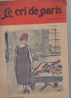 Revue   LE CRI DE PARIS  N°1150 Juillet  19189     (CAT4090 / 11505) - Humour