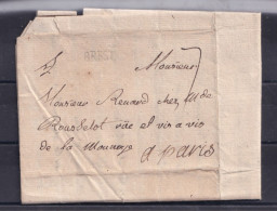 LAC DE 1758  .DE  BREST A PARIS .TRES INTERESSANTS.  A VOIR DE PRES - 1701-1800: Voorlopers XVIII