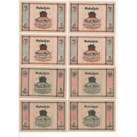 NOTGELD - GLATZER - 12 Different Notes - Serie COMPLETE (G040) - Lokale Ausgaben