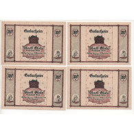 NOTGELD - GLATZER - 4 Different Notes - 1921 (G041) - [11] Local Banknote Issues