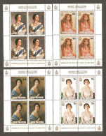 Cook Island: 4 Mint Sheets, 85 Years Of HRM Queen Elizabeth, 1985, Mi#1063-6, MNH. - Islas Cook