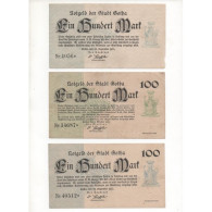 NOTGELD - GOTHA - 10 Different Notes - 1922 (G067) - Lokale Ausgaben