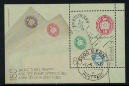 Suisse /Schweiz/Svizzera/Switzerland // 2017 // Bloc Spécial,150 Ans Des Enveloppes Tübli  Oblitéré No. 1650 - Used Stamps