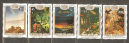 Cook Island: Full Set Of 5 Mint Stamps, Appearance Of Halley's Comet, 1986, Mi#1094-8, MNH. - Cookeilanden