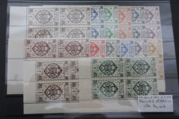 Ets. DANS L'INDE N°217 à 230 EN BLOCS DE 4 BDF NEUF** TTB COTE 90 EUROS  VOIR SCANS - Unused Stamps