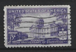 USA 1941 Vermont Statehood Y.T. 455 (0) - Used Stamps