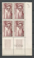 FRANCE ANNEE 1959 N°1193 BLOC DE 4 EX COIN DATE 19 1 59 NEUFS** MNH TB COTE 24,00 € - 1950-1959