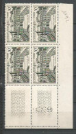 FRANCE ANNEE 1959 N°1192 BLOC DE 4 EX COIN DATE 18 2 59 NEUFS** MNH TB COTE 17,50 € - 1950-1959