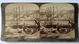 Photographie Stéréoscopique - Construction Chemin De Fer USA - 1908 Underwood - BE - Stereoscopic