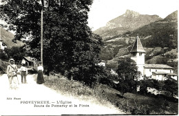 2359 - Isére  -  PROVEYSIEUX  : Garde Champétre 1er Plan - L'Eglise, Route De Pomarey Et La Pinéa .... Circulée En..1910 - Other & Unclassified
