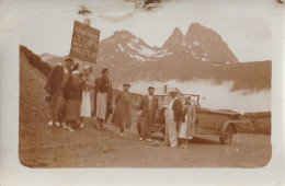 PHOTO 9 X 6 PERSONNES Au PIED Du COL POURTALET DEVANT LE BUS  21 JUILLET 1936 VOIR VERSO - Other & Unclassified