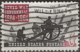 USA 1964 Civil War Centennial. Battles - 5c Artillery Crew (Wilderness) FU - Gebruikt