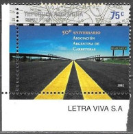 Argentina 2002 50 Aniversario Asociacion Argentina De Carreteras Mi. 2776 MNH Postfrisch Neuf ** - Nuevos