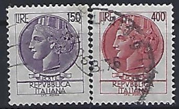 Italy 1976  Italia Turrita  (o) Mi.1522-1523 - 1971-80: Gebraucht