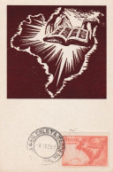 Carte Maximum Brésil Brasil 1951 La Bible - Cartes-maximum